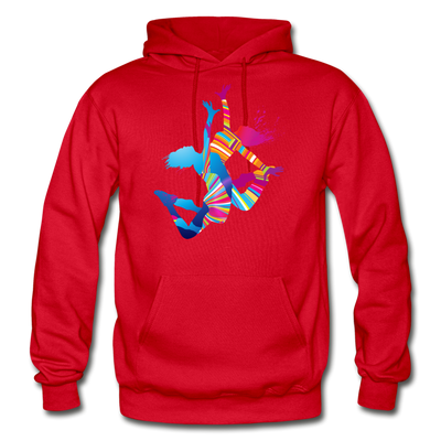 Colorful Abstract Dancer Hoodie - red