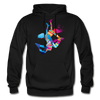 Colorful Abstract Dancer Hoodie - black
