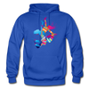 Colorful Abstract Dancer Hoodie - royal blue