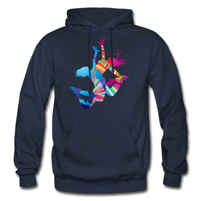 Colorful Abstract Dancer Hoodie - navy