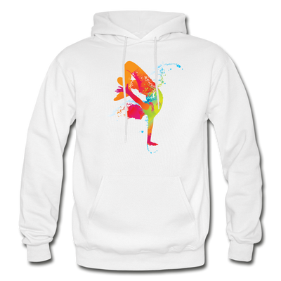 Colorful Abstract B-Boy Dancer - white