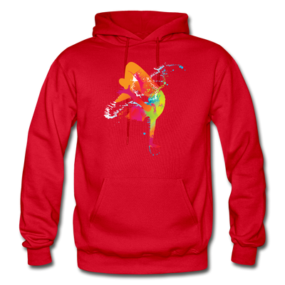 Colorful Abstract B-Boy Dancer - red