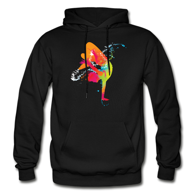 Colorful Abstract B-Boy Dancer - black