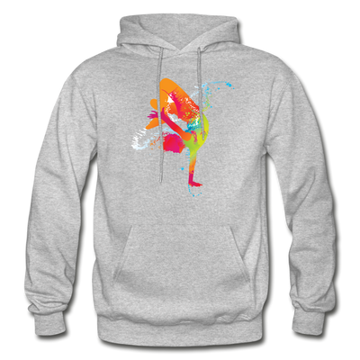 Colorful Abstract B-Boy Dancer - heather gray