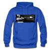Abstract Gangster Shooting Hoodie - royal blue