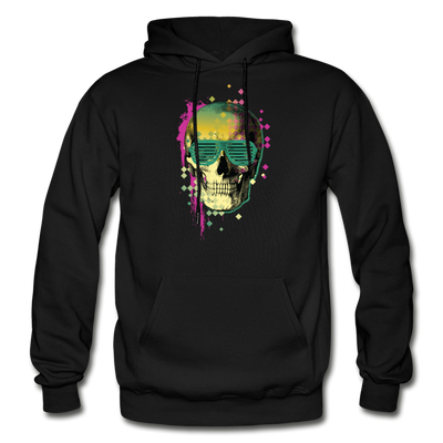 Abstract Skull Hoodie - black