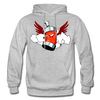 Hip Hop Spray Paint Can Hoodie - heather gray