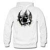 Abstract Turntable Wings Hoodie - white