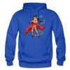 Hot Girl Chains Cartoon Hoodie - royal blue