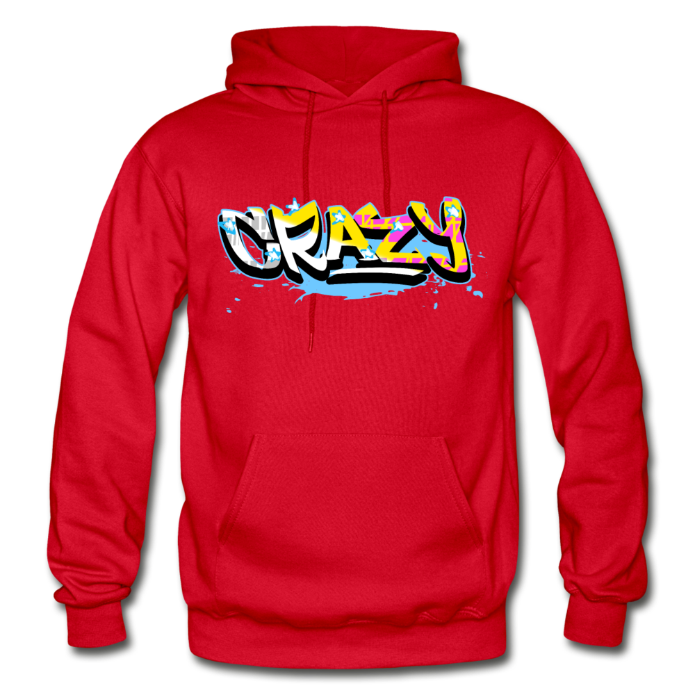 Crazy Graffiti Hoodie - red