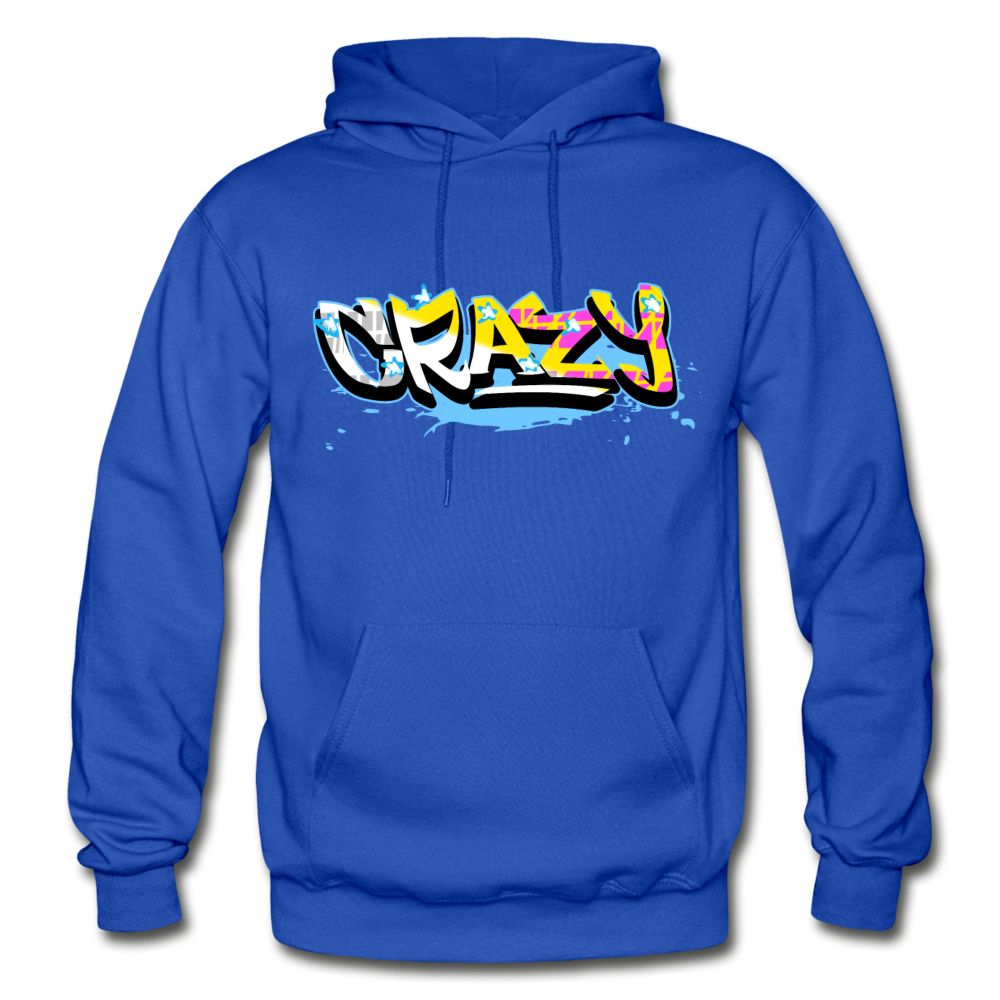 Crazy Graffiti Hoodie - royal blue