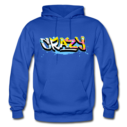 Crazy Graffiti Hoodie - royal blue