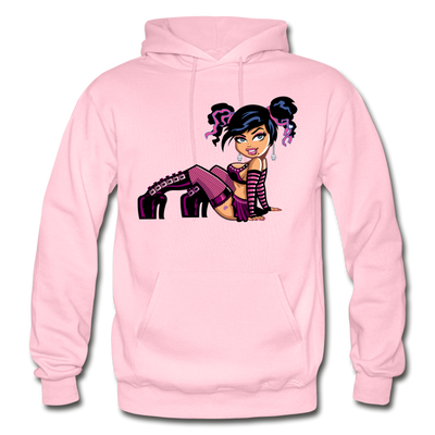 Hot Girl Cartoon Hoodie - light pink