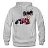 Hot Girl Cartoon Hoodie - heather gray