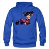 Hot Girl Cartoon Hoodie - royal blue