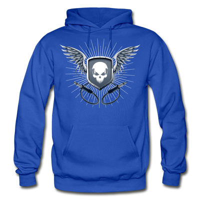 Skull Wings Hoodie - royal blue