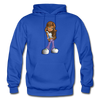 Cartoon Girl Hoodie - royal blue