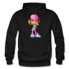 Cartoon Girl Hoodie - black