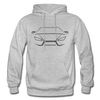 Sports Car Outline Hoodie - heather gray
