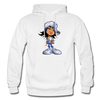 Cartoon Girl Hoodie - white