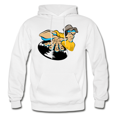 DJ Mixing Cartoon Hoodie - white