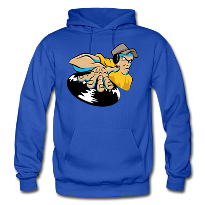 DJ Mixing Cartoon Hoodie - royal blue