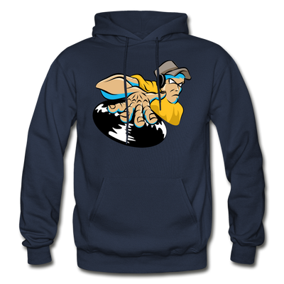 DJ Mixing Cartoon Hoodie - navy