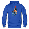 Guitar Girl Cartoon Hoodie - royal blue