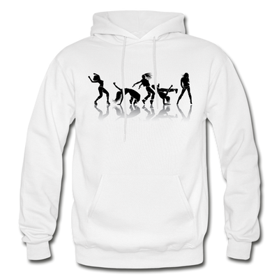 Dancing Silhouettes Hoodie - white