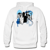 Abstract Hip Hop Hoodie - white