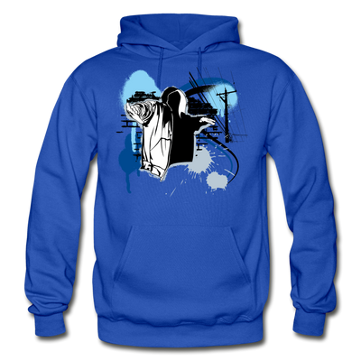 Abstract Hip Hop Hoodie - royal blue