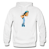 Hot Girl Cartoon Hoodie - white