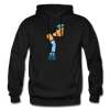 Hot Girl Cartoon Hoodie - black