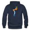 Hot Girl Cartoon Hoodie - navy