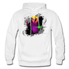 Abstract Dancer Hoodie - white