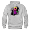 Abstract Dancer Hoodie - heather gray