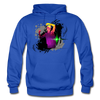 Abstract Dancer Hoodie - royal blue