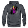 Abstract Dancer Hoodie - charcoal gray