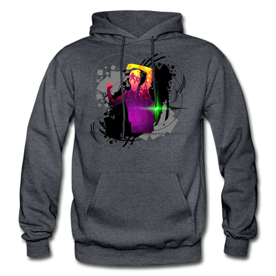 Abstract Dancer Hoodie - charcoal gray