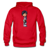 Cartoon Girl Hoodie - red