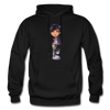 Cartoon Girl Hoodie - black