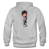 Cartoon Girl Hoodie - heather gray