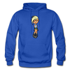 Cartoon Girl Hoodie - royal blue