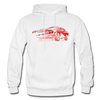 Abstract Charger Hoodie - white