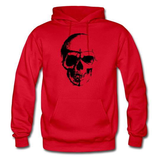 Abstract Skull Hoodie - red