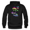 Colorful Abstract Stripes Mom & Baby Hoodie - black
