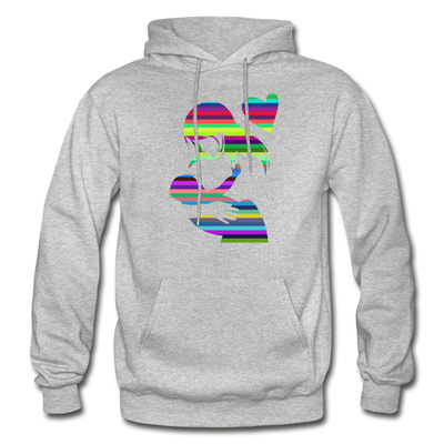 Colorful Abstract Stripes Mom & Baby Hoodie - heather gray