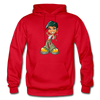 Cartoon Girl Hoodie - red