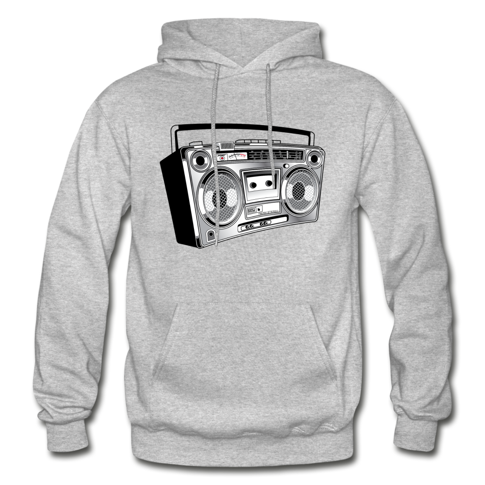 Boombox Stereo Hoodie - heather gray