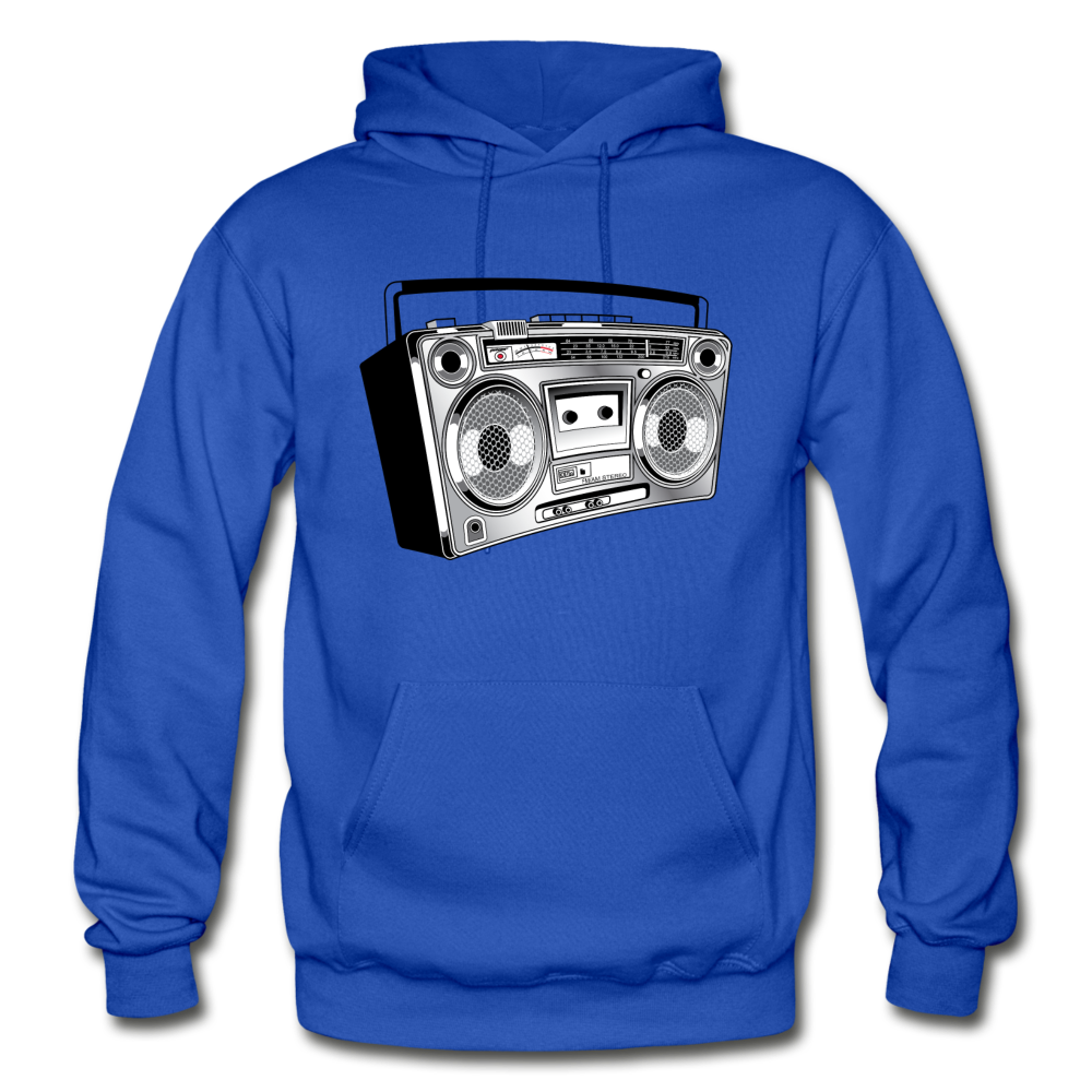 Boombox Stereo Hoodie - royal blue